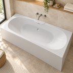 Nebraska 1700 x 750mm Double Ended Bath - Superspec