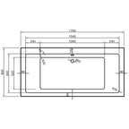 Nevada Single Ended Bath - Whirlpool Option 1