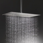 Nevada Slim Rectangular Shower Head - 300 x 450mm