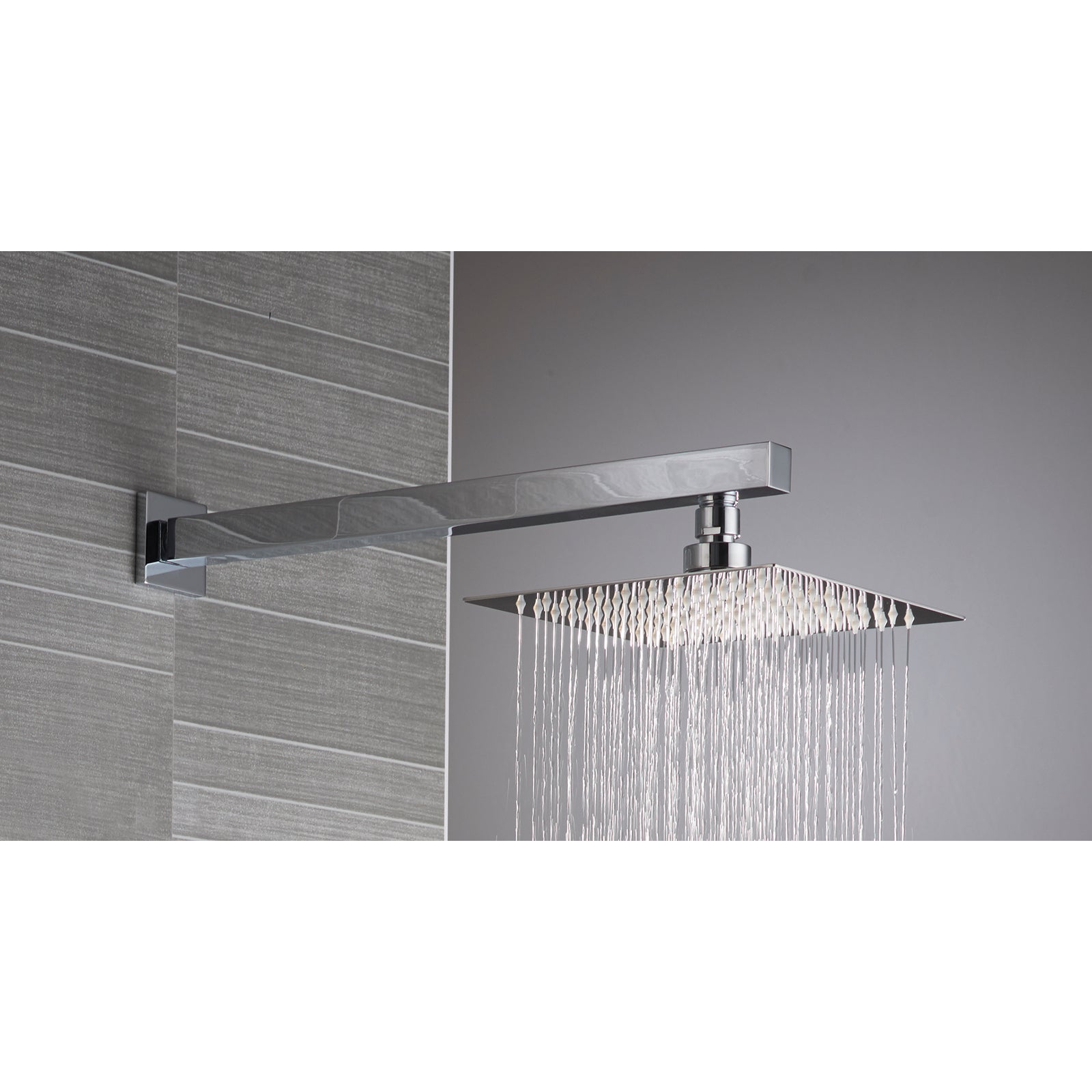 Nevada Square Shower Head & Wall Fixing Arm