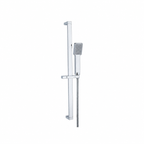 Nevada Square Shower Rail Kit with Handset, Hose & Inlet – Chrome