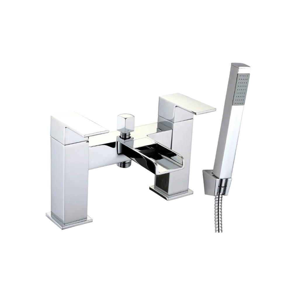 Nigella Chrome Bath Shower Mixer with Shower Kit