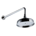 Nostalgic Traditional Fixed Shower Head & Wall Arm – Chrome