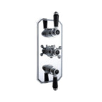 Nostalgic Traditional Triple Thermostatic Shower Valve – Chrome, 2 Outlet