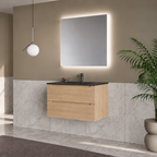 Nova 80 Wall-Hung 2-Drawer Vanity Unit & Padua Basin