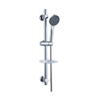Ohio Shower Rail Kit with Handset, Hose & Soap Dish – Chrome