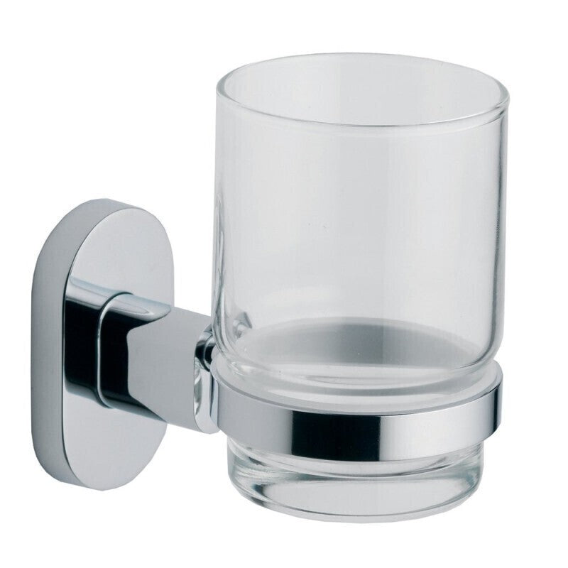 Ohio Glass Cup & Holder – Chrome