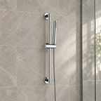 Ohio Slim Shower Rail Kit with Handset & Hose – Chrome