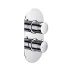 Ohio Chrome Twin Thermostatic Shower Valve – 1 Outlet