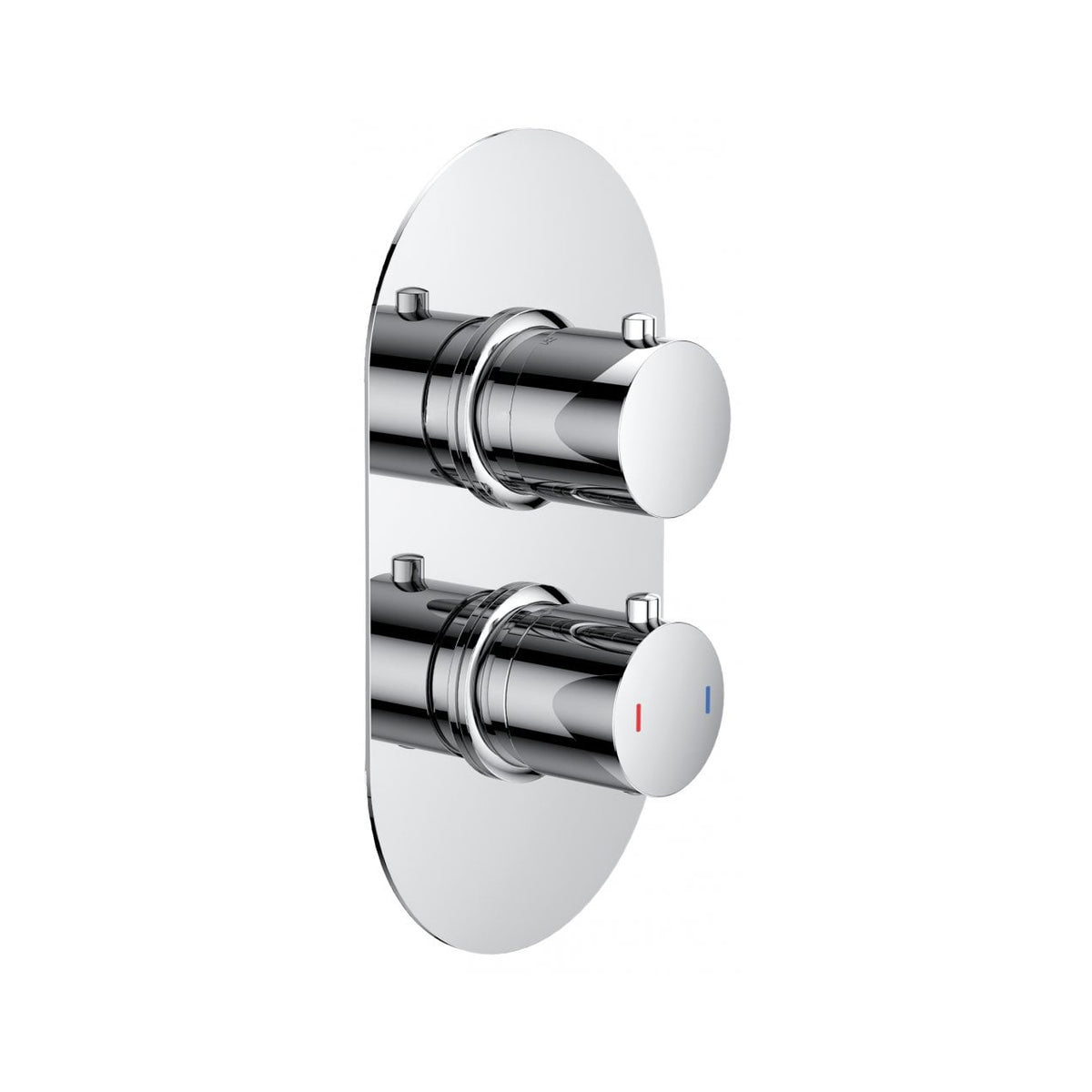 Ohio Chrome Twin Thermostatic Shower Valve – 1 Outlet