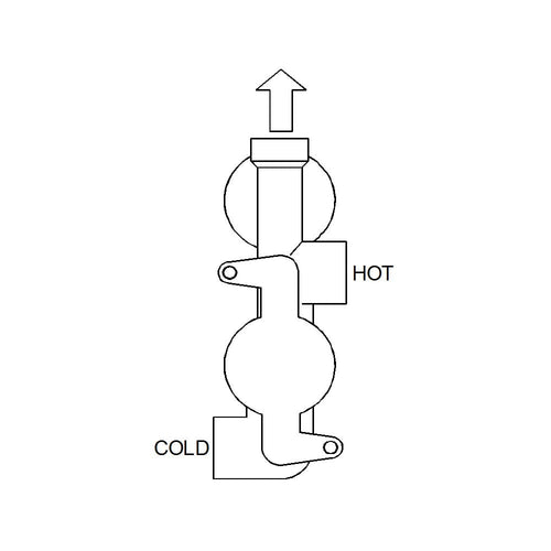 Nevada Square Twin Thermostatic Shower Valve – 1 Outlet
