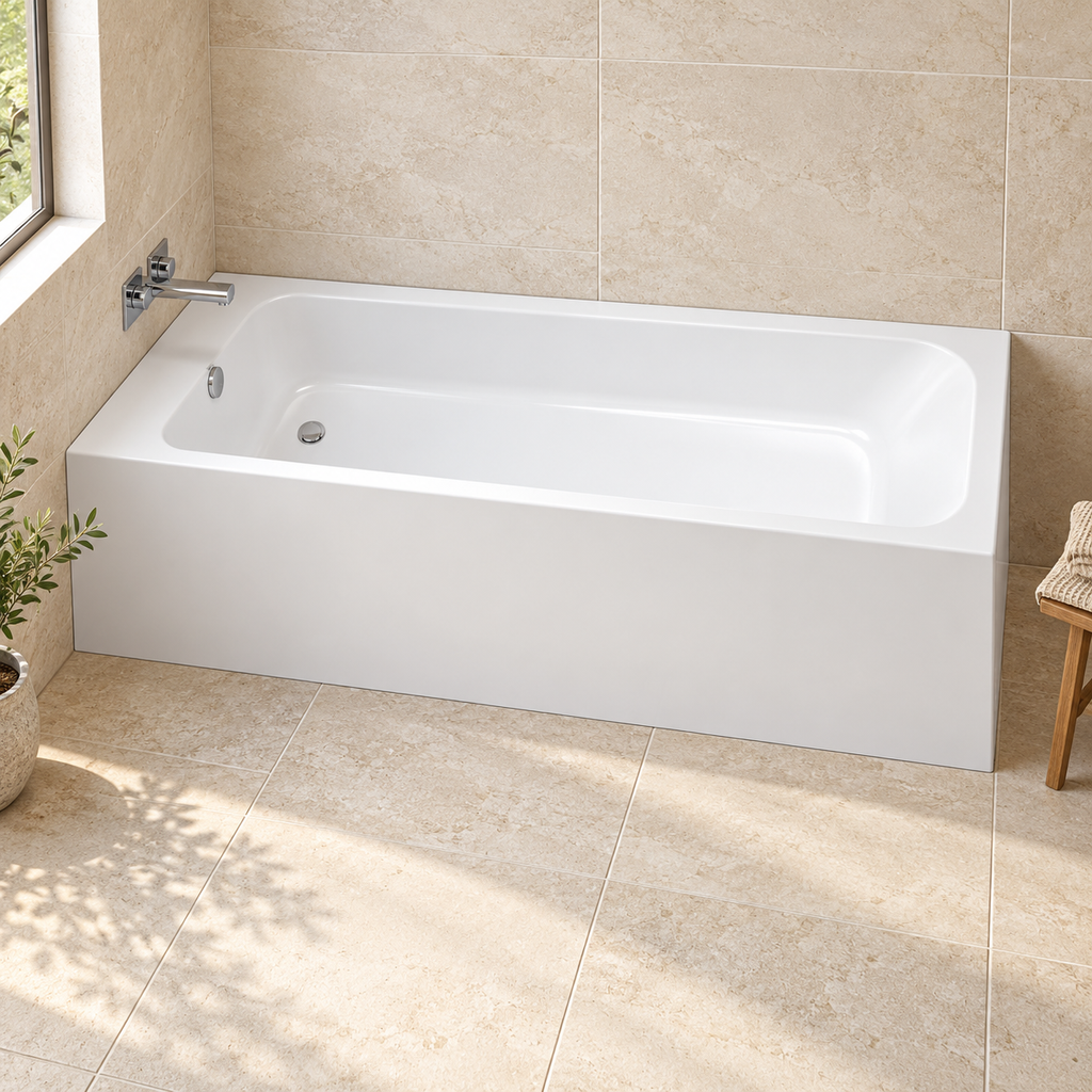 Oklahoma Thin Edged Single Ended Bath 1700 x 700mm – 5mm or Superspec
