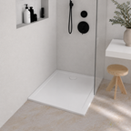 Oh My Shower Glossy White Square Shower Tray