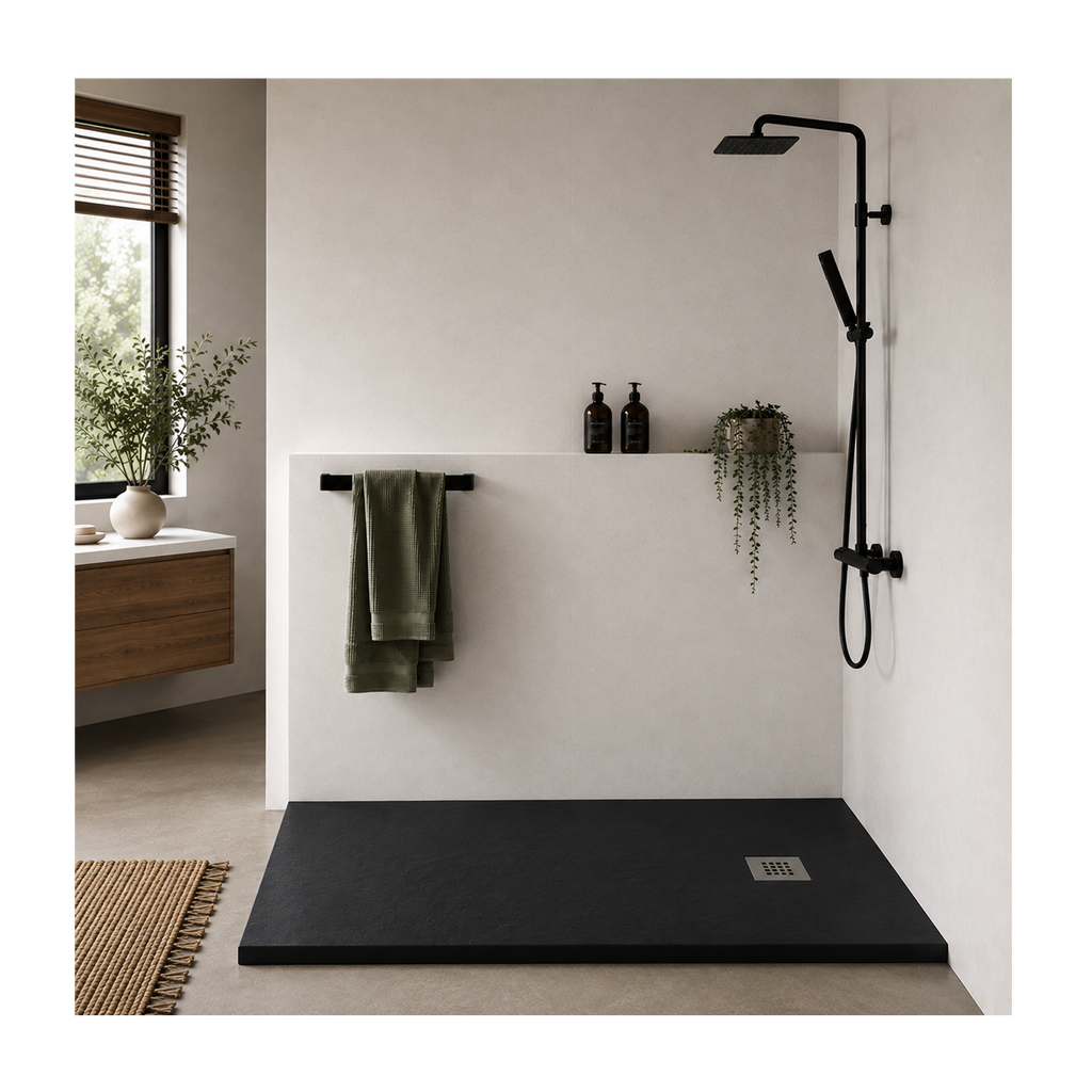 Oh My Shower Slate 700mm Wide Rectangular Shower Tray | 1000-1800mm