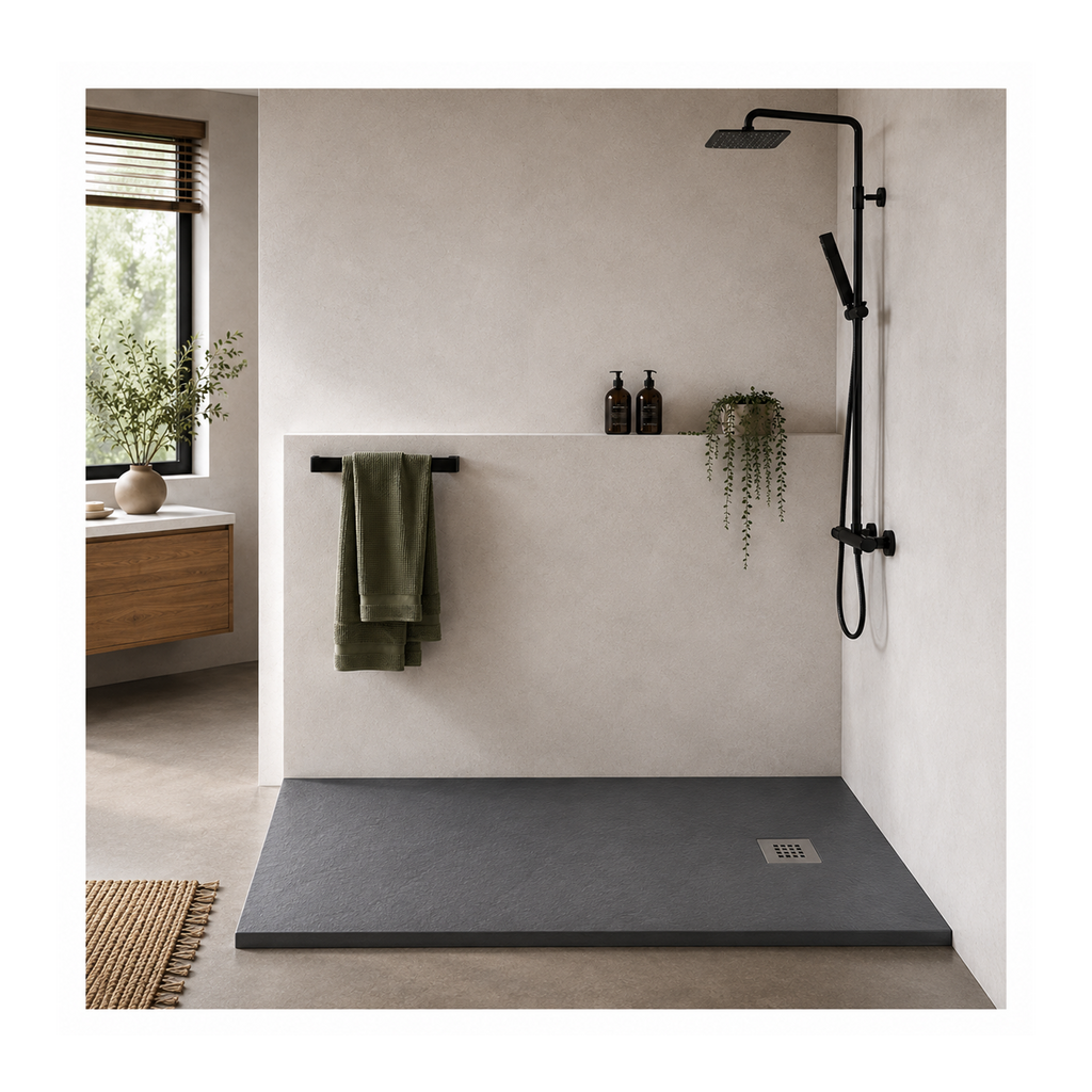 Oh My Shower Slate 700mm Wide Rectangular Shower Tray | 1000-1800mm