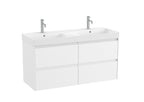 Roca Ona Unik 1200mm Four-Drawer Double Basin Vanity Unit – 5 Colour Options