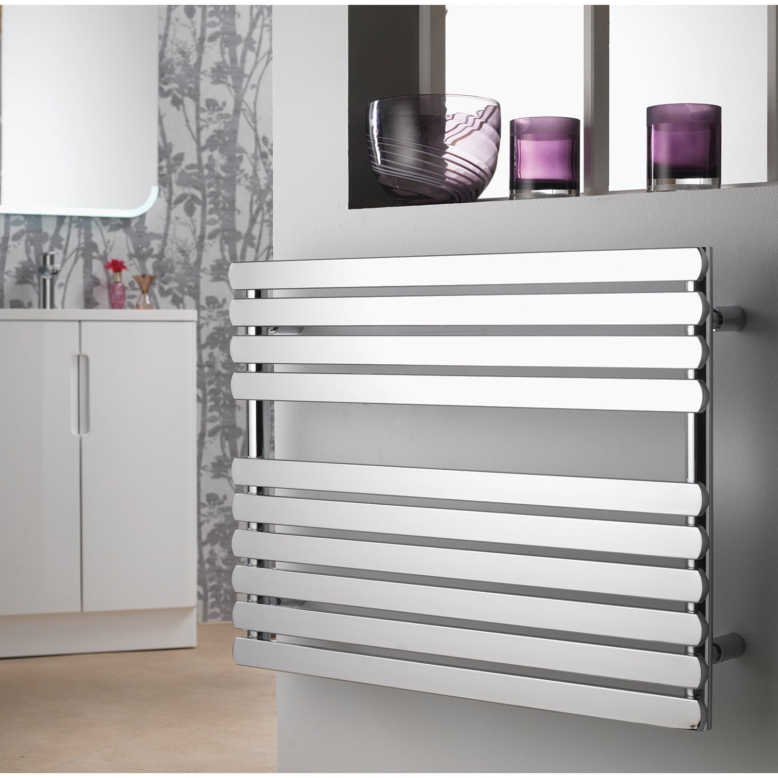 Opal Horizontal Rail 500 x 1200 mm Designer Towel Rail