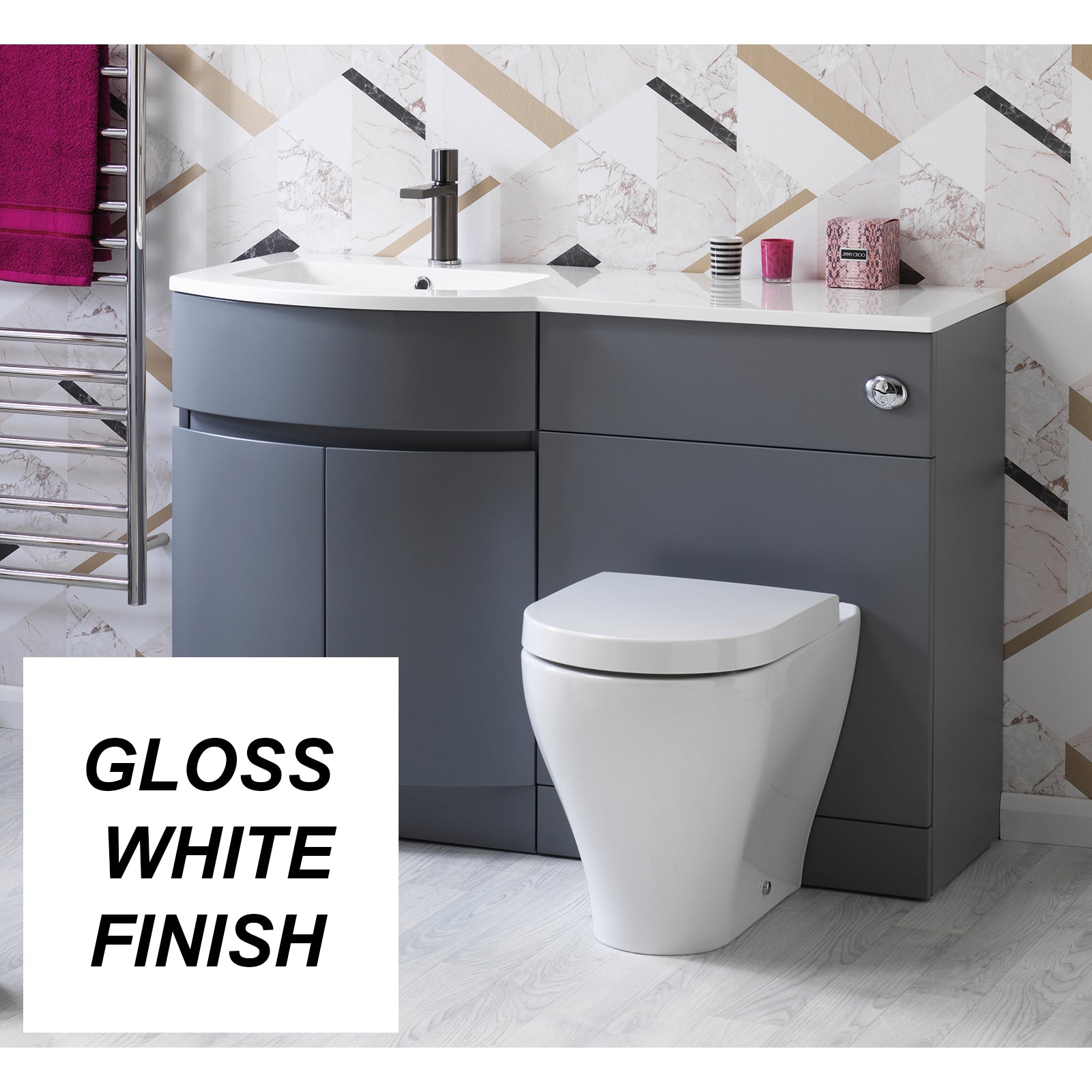 Opal 120 1-Piece Left Hand Combination - Gloss White
