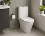 Oregon Rimless Open-Back WC including Soft Close Seat
