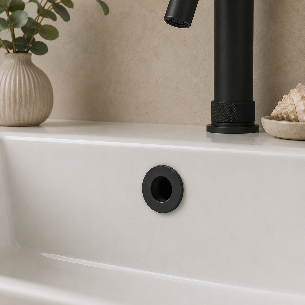 Basin Overflow Cover – Choice of 5 Finishes
