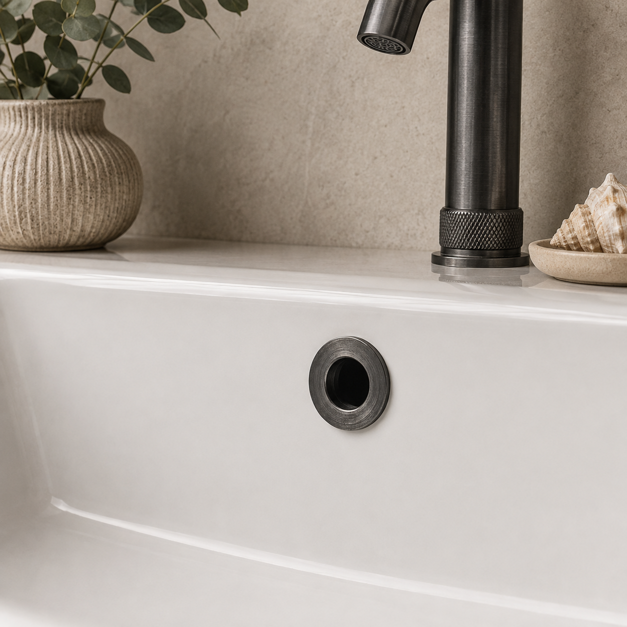 Basin Overflow Cover – Choice of 5 Finishes
