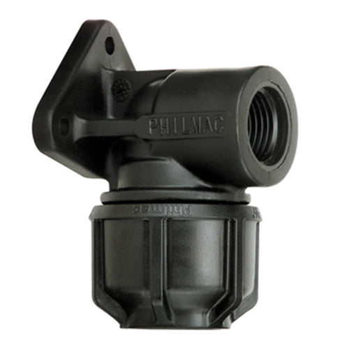 MDPE Wall Plate Elbow Plastic 20mm x 1/2 Inch