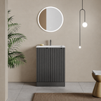 Padua 600mm Floorstanding 2-Door Vanity Unit & Basin