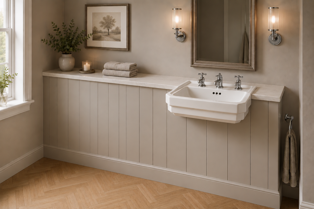 The Pantiles Traditional Semi-Recessed Basin 550 x 440mm – 1, 2 or 3 Tap Hole