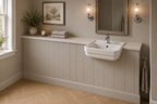 The Pantiles Traditional Semi-Recessed Basin 550 x 440mm – 1, 2 or 3 Tap Hole