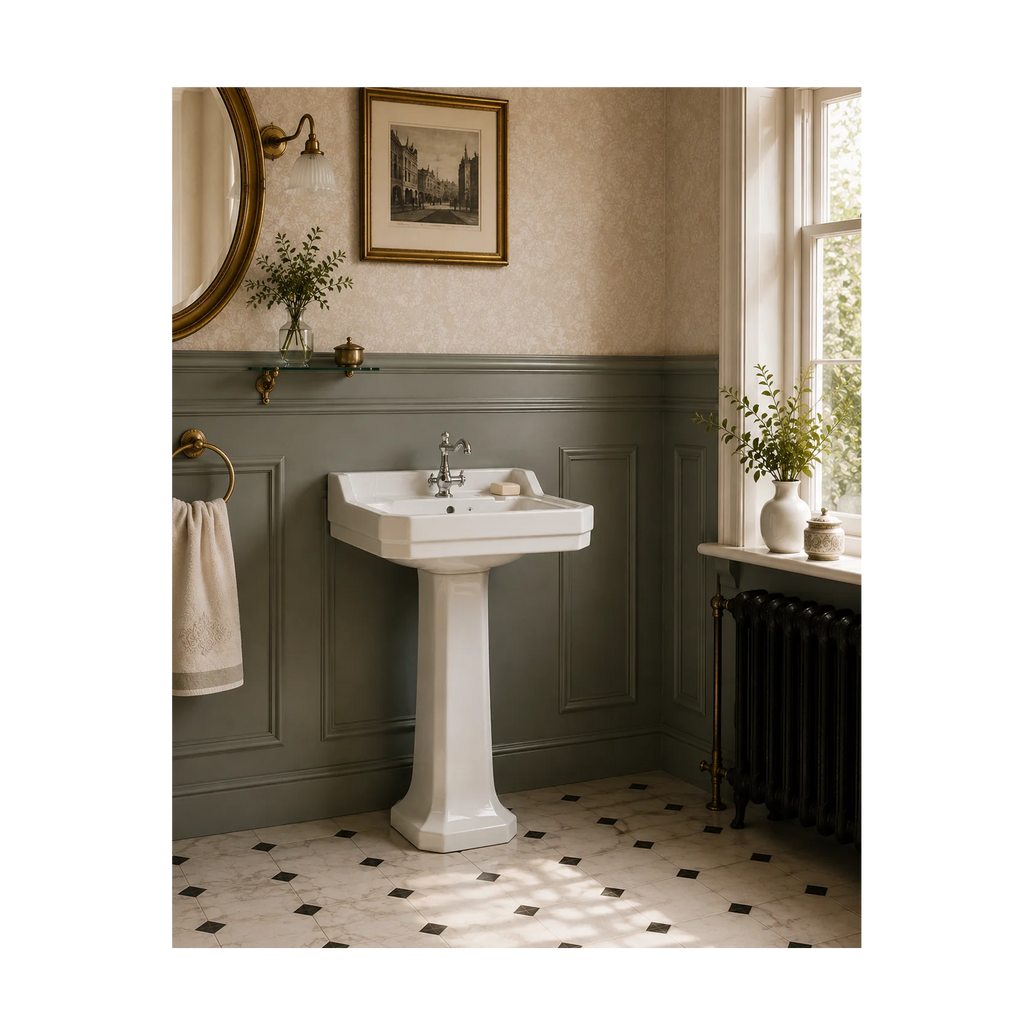 The Pantiles Basin & Pedestal | Tap Hole & Size Options