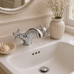 The Pantiles Traditional Mono Basin Mixer with Pop-Up Waste – Chrome