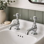 The Pantiles Traditional Basin Taps – Chrome
