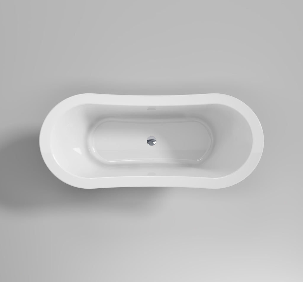 The Pantiles Traditional Double Ended Freestanding Boat Bath 1700mm