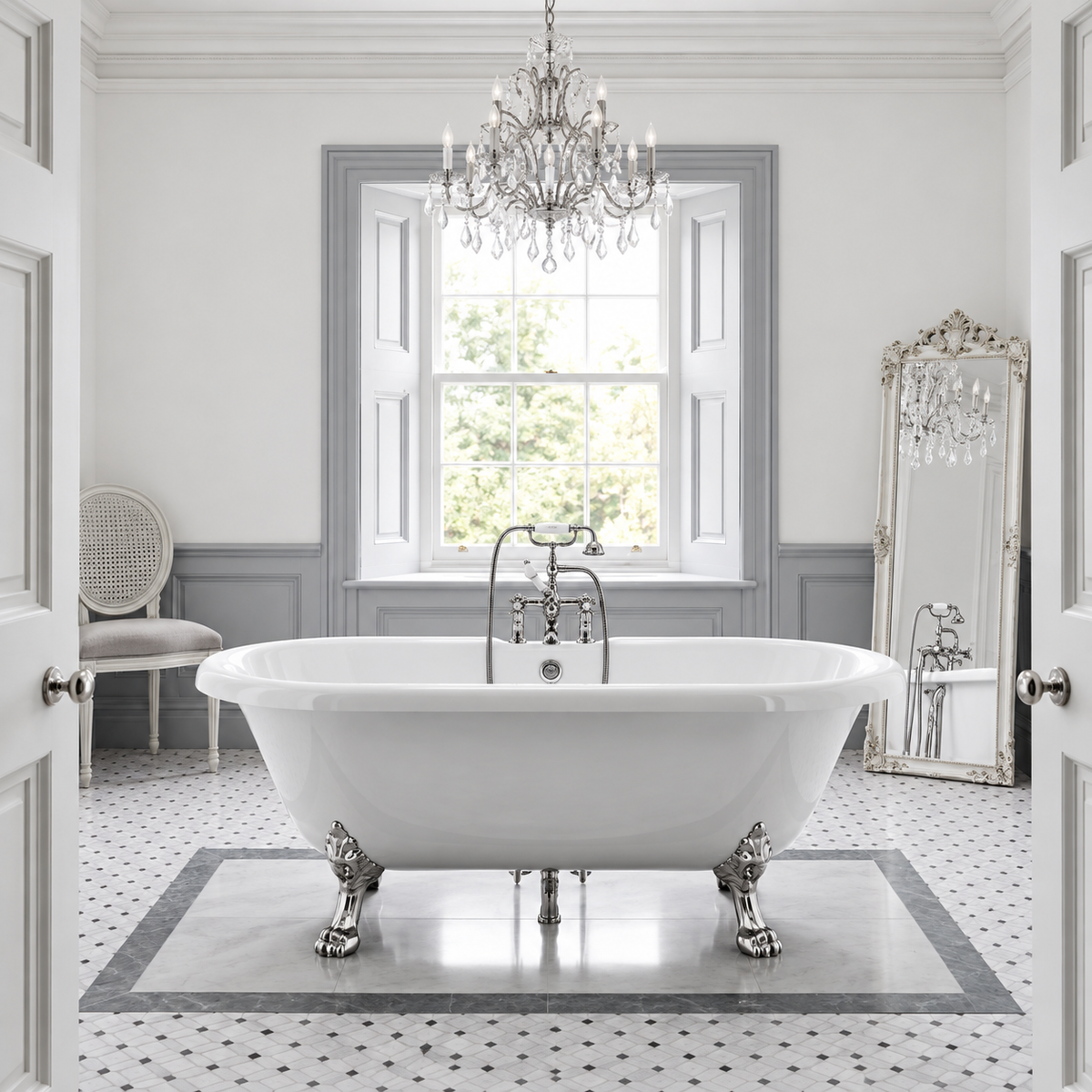 The Pantiles Traditional Double Ended Freestanding Bath 1695mm