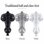 The Pantiles 1685mm Traditional Shower Bath – Left or Right Hand