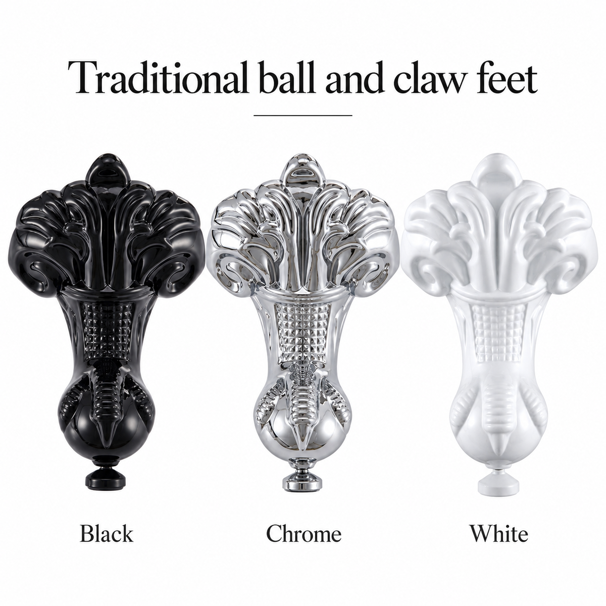 The Pantiles 1685mm Traditional Shower Bath – Left or Right Hand