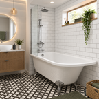 The Pantiles 1685mm Traditional Shower Bath – Left or Right Hand