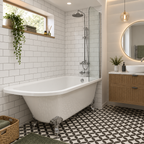 The Pantiles 1685mm Traditional Shower Bath – Left or Right Hand