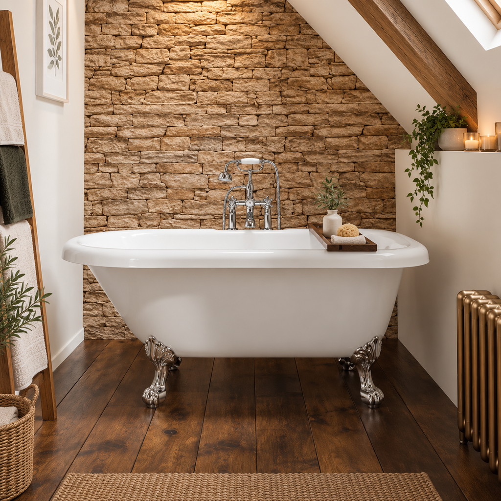 The Pantiles 1570mm Traditional Single Ended Freestanding Bath