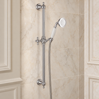 The Pantiles Traditional Slider Rail Kit or Handset – Chrome & White