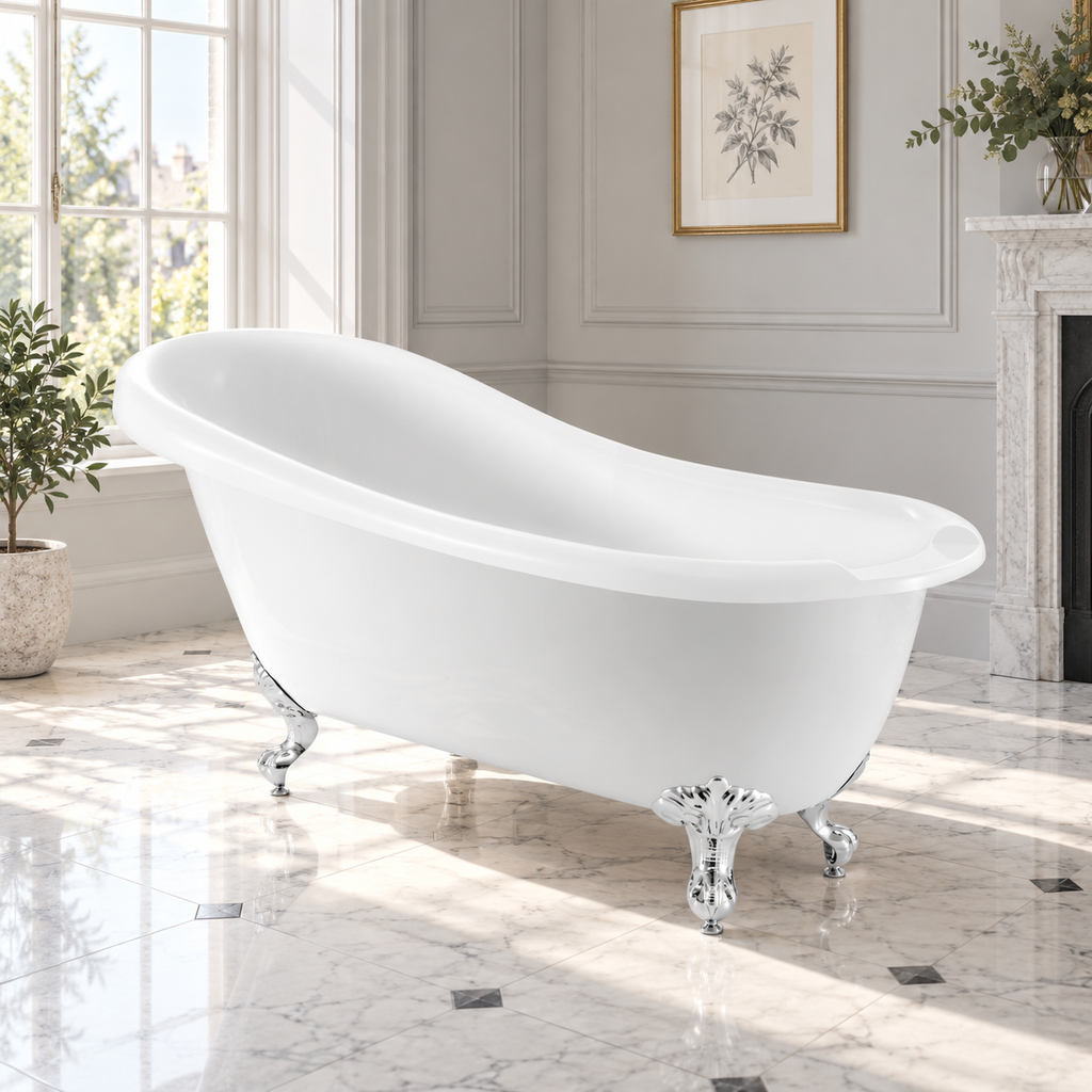 The Pantiles Traditional Slipper Freestanding Bath 1710mm