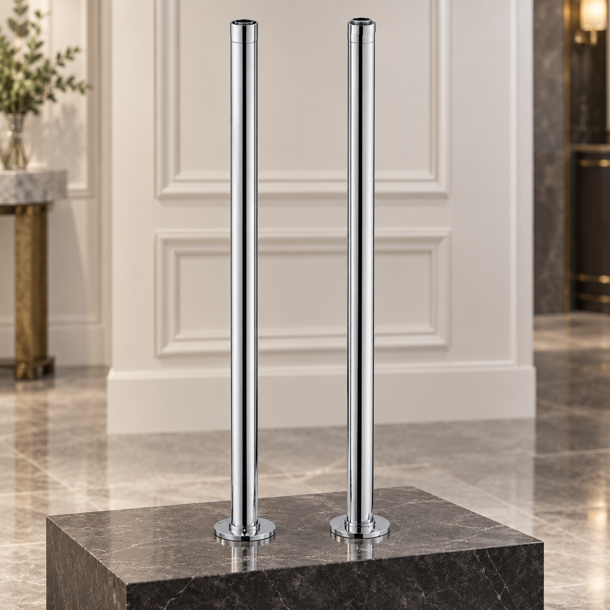 The Pantiles Traditional Pipe Stands – Chrome