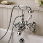 The Pantiles Traditional Wall Mounted Bath Shower Mixer – Chrome