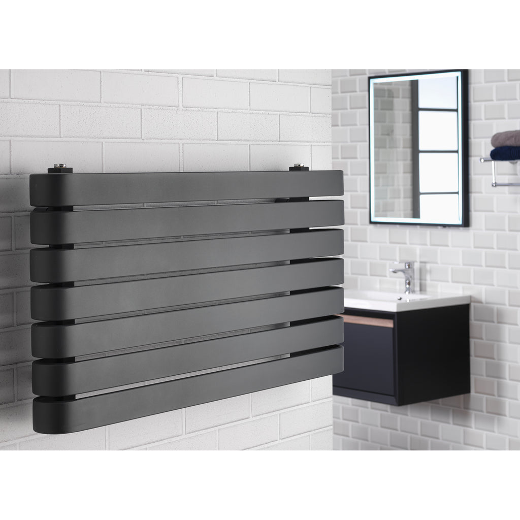 Parma 500 x 1000mm Horizontal Designer Towel Rail