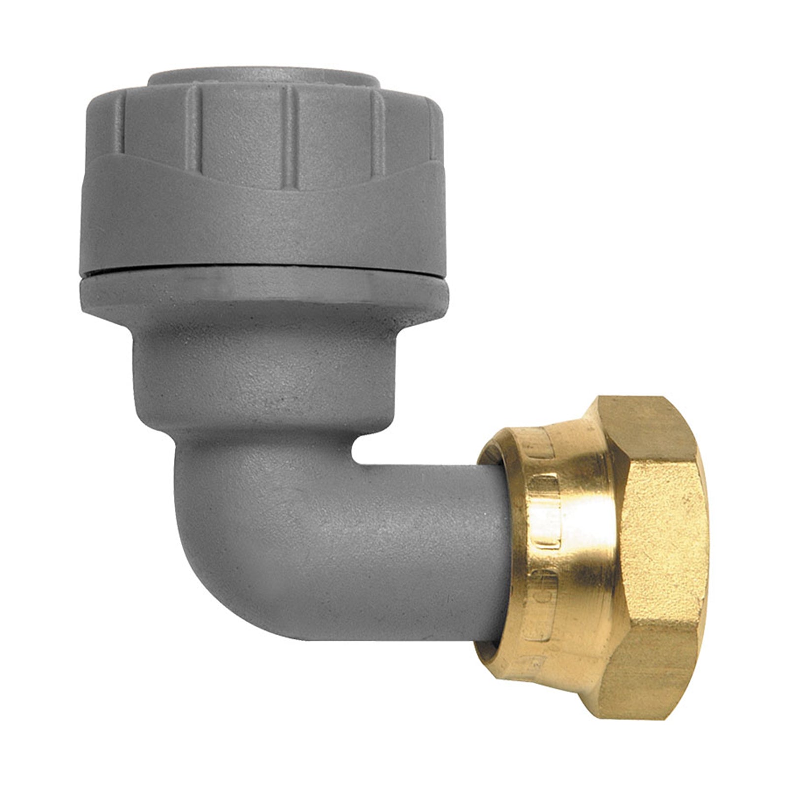 PolyPlumb 15mm x 1/2inch Bent Tap Connector
