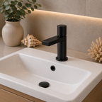 Pembury Basin Mixer Tap with Click-Clack Waste – Chrome or Matt Black