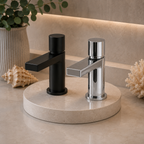 Pembury Basin Mixer Tap with Click-Clack Waste – Chrome or Matt Black
