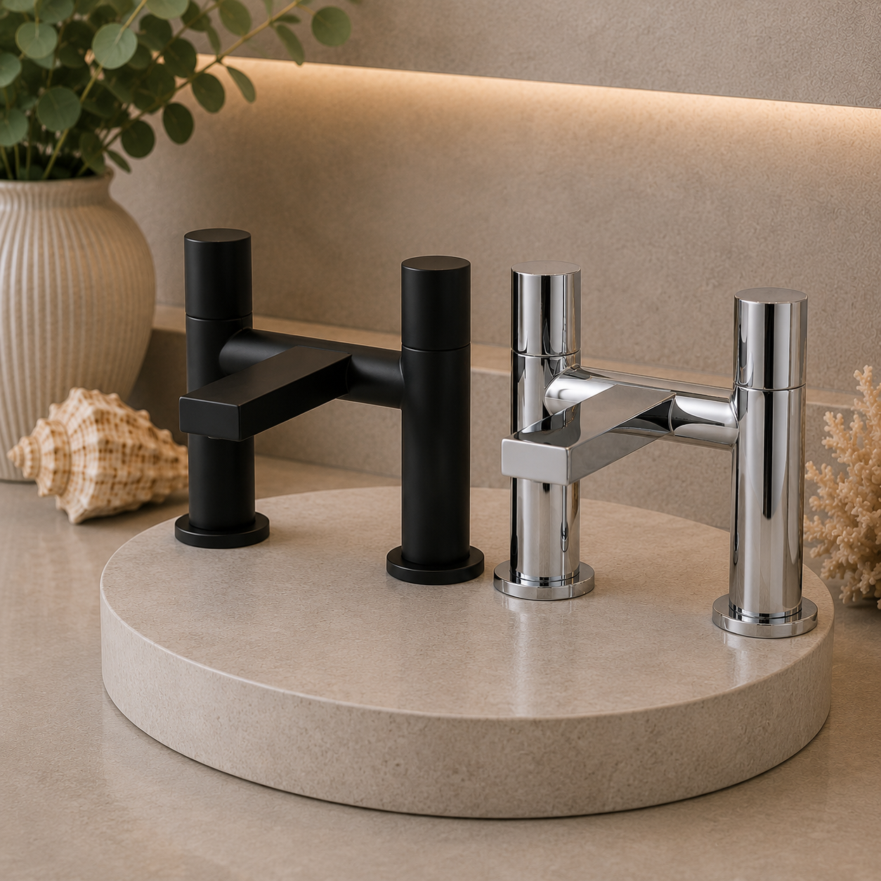 Pembury Bath Filler Tap – Chrome or Matt Black