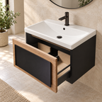 Pisa 60 Wall-Hung 1-Drawer Vanity Unit & Naxos Basin