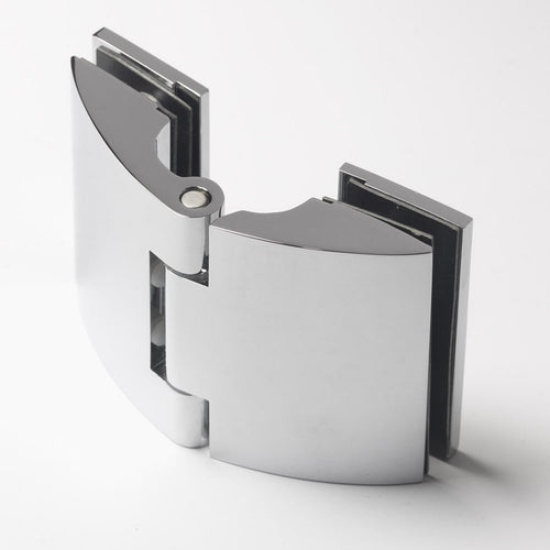 Premier Hinged Door & Inline Panel - Silver Frame